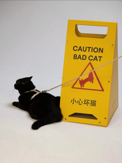 Cat Scratcher Bed｜Caution Bad Cat