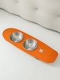 Skateboard Pet Double Feeding Bowl