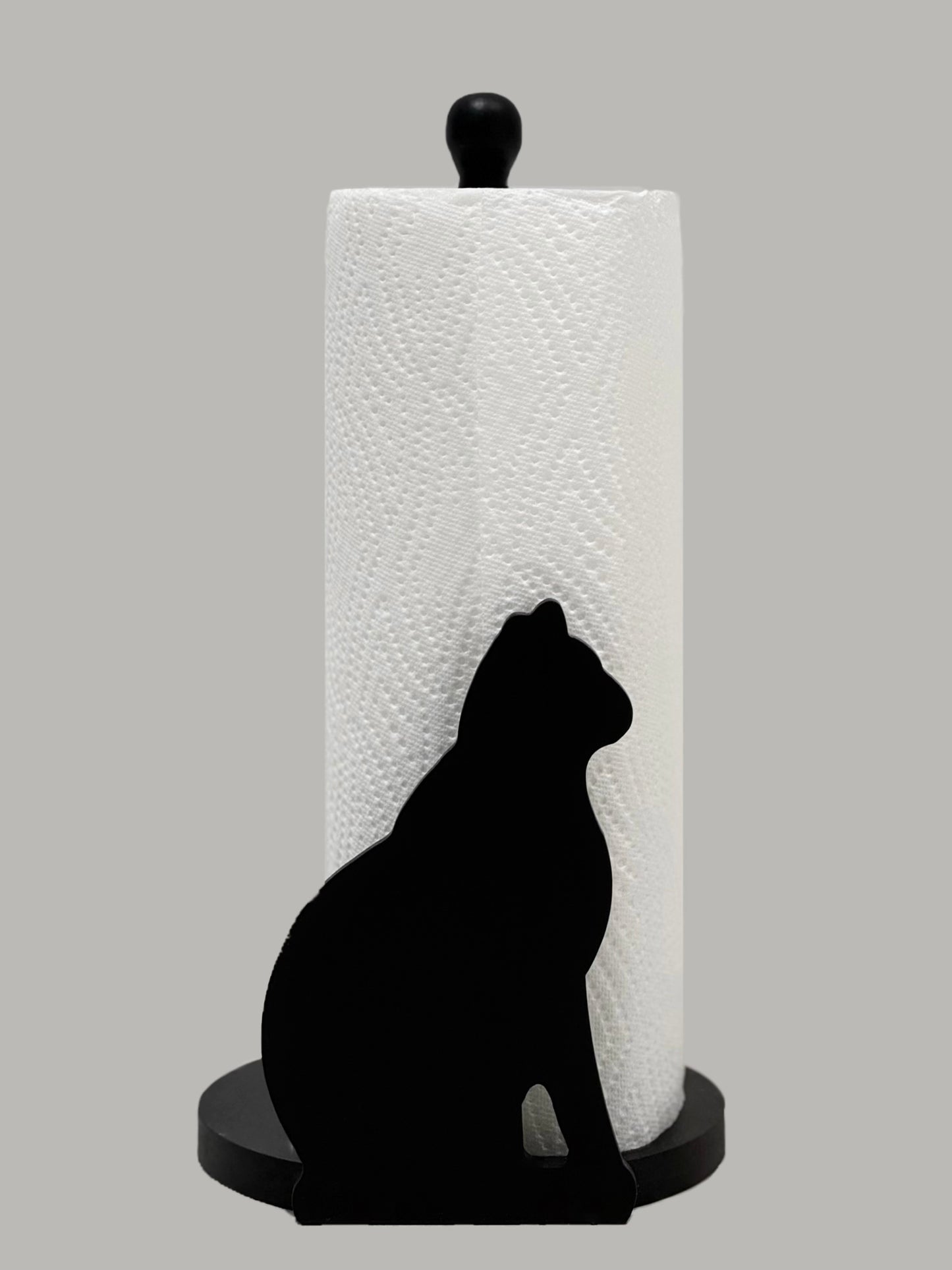 Black Cat Kitchen Paper Roll Holder