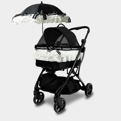 Pet Stroller with Elegant Ruffles